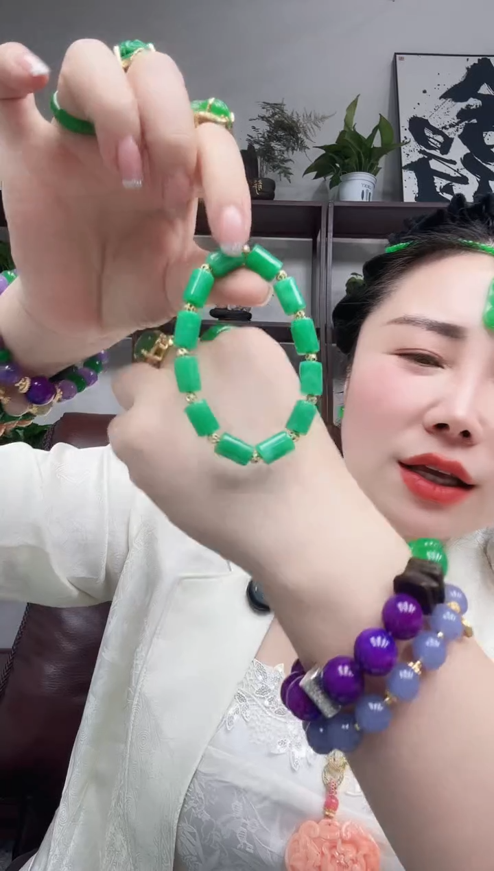 未镶嵌手链翡翠266编号路路通手串