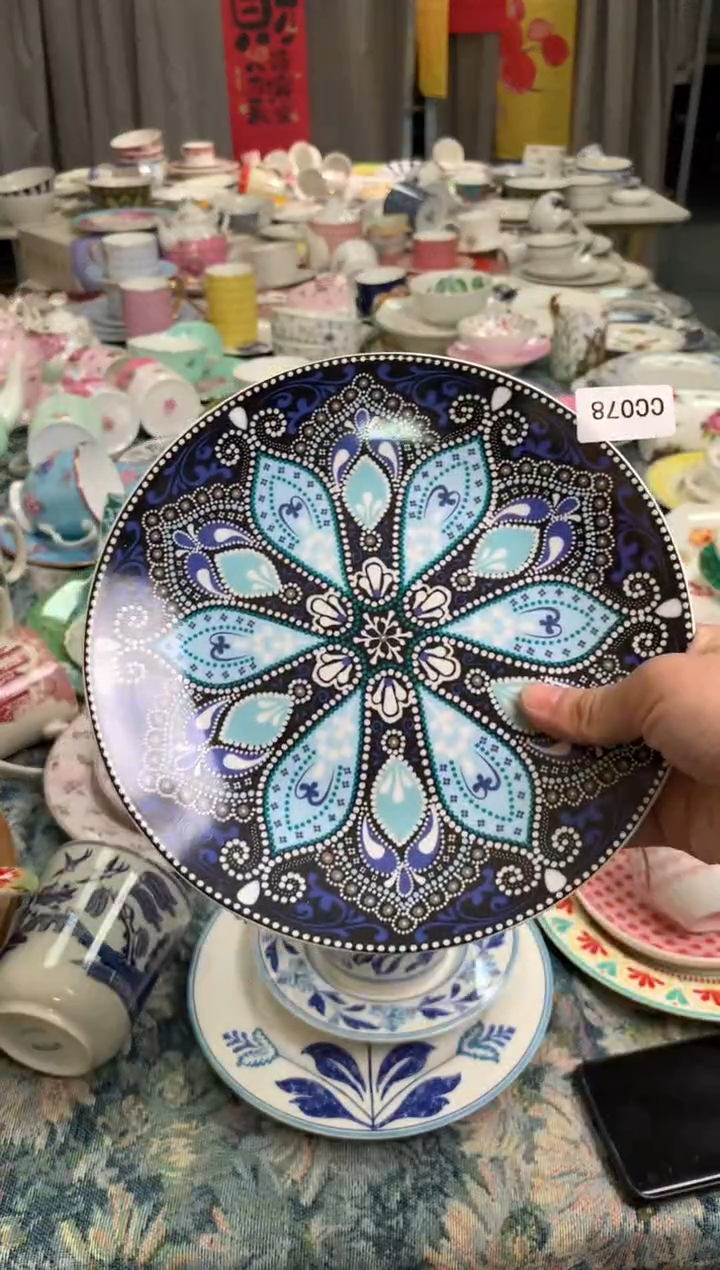 【闪购商品】瓷片陶瓷原单CC078餐具1个8寸