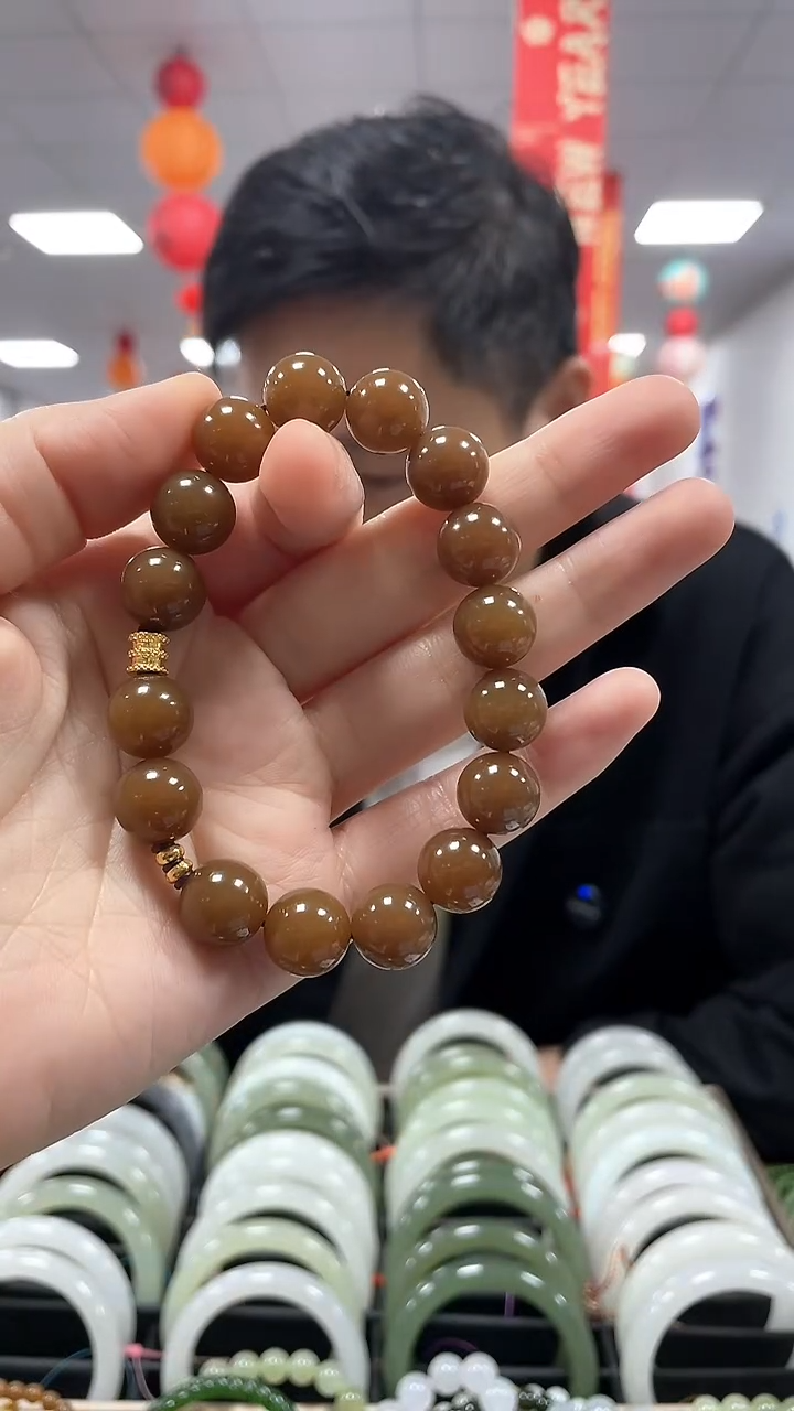 【闪购商品】未镶嵌和田玉手链高品且末糖手串一条