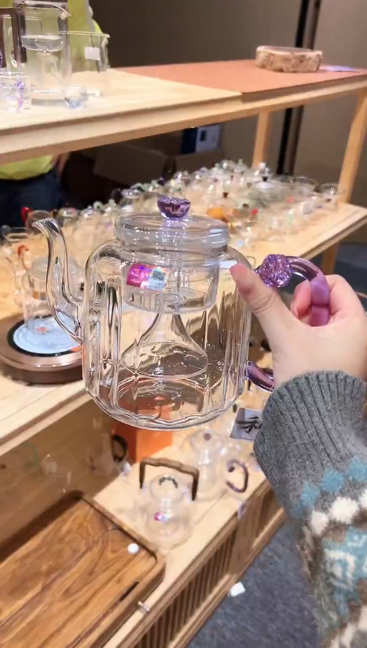 F****X禾器莲君壶浅紫色➕茶室包