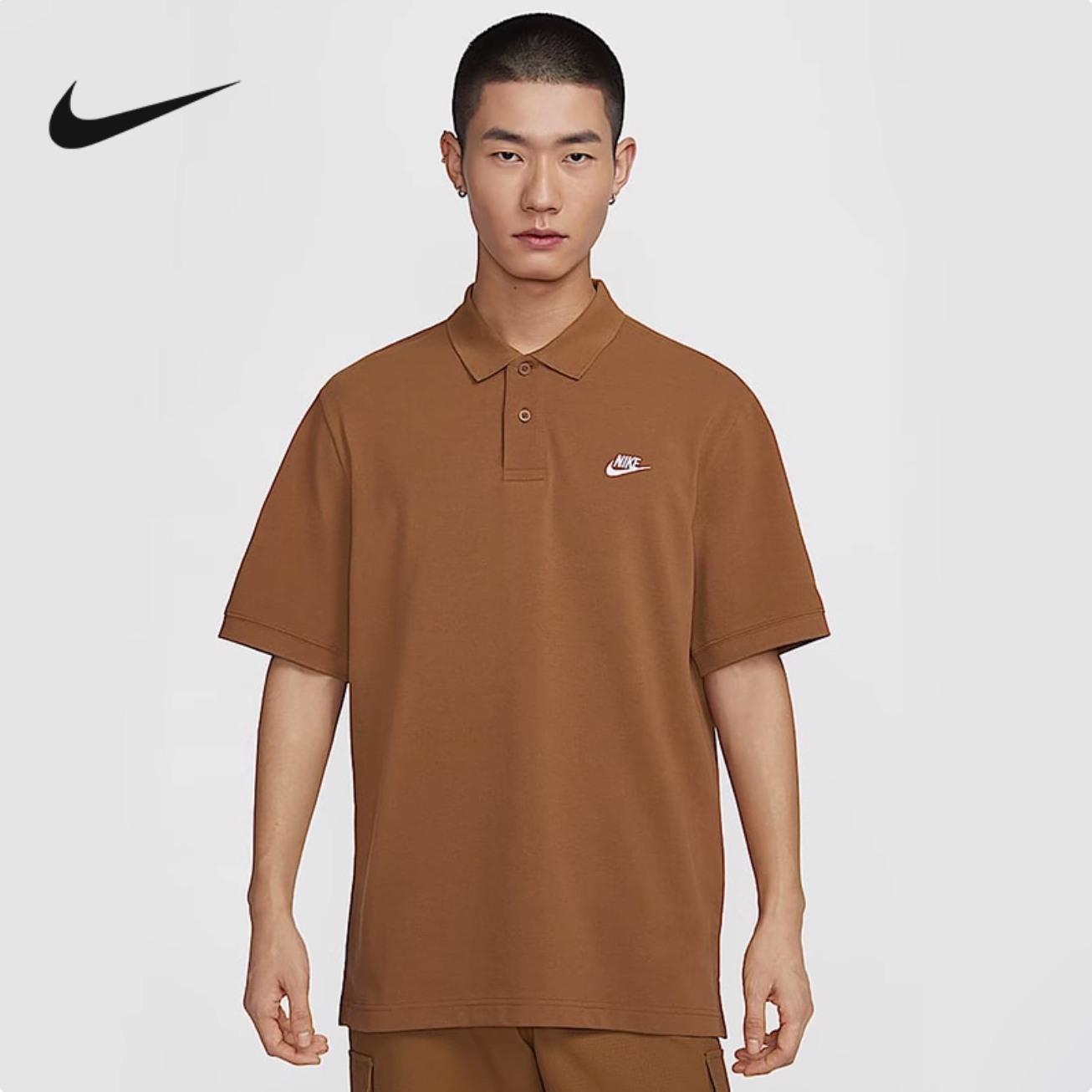 NIKE/耐克【官方正品】男子2025款经典短袖翻领T恤POLO衫FN3895-281