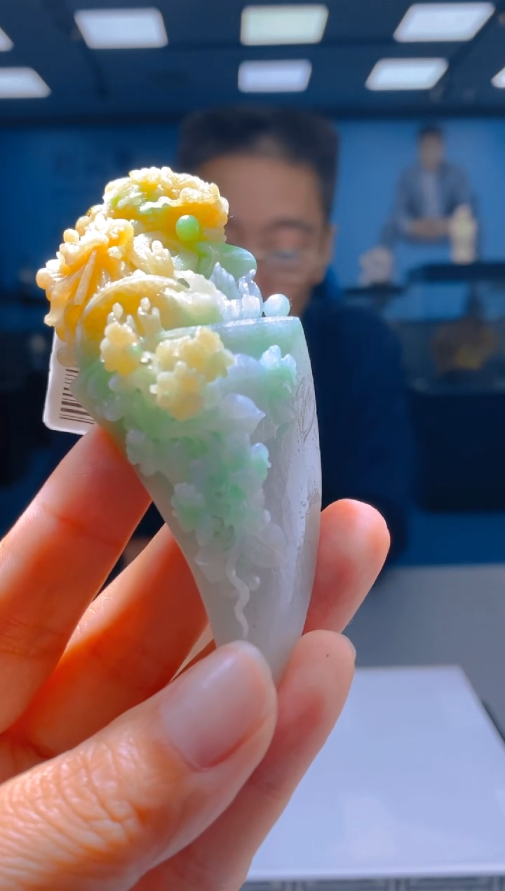 定制翡翠未镶嵌LL翡翠毛货CYL-97