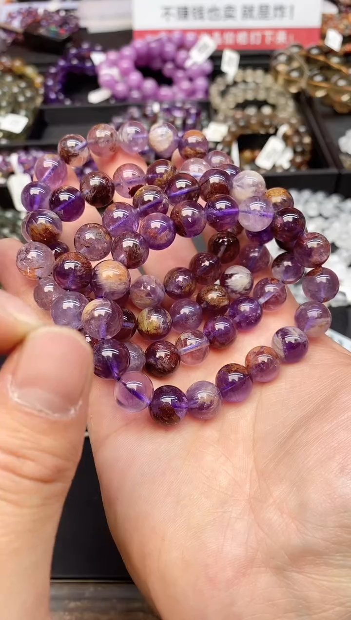 【闪购商品】水晶手串未镶嵌127 紫幽灵 11mm