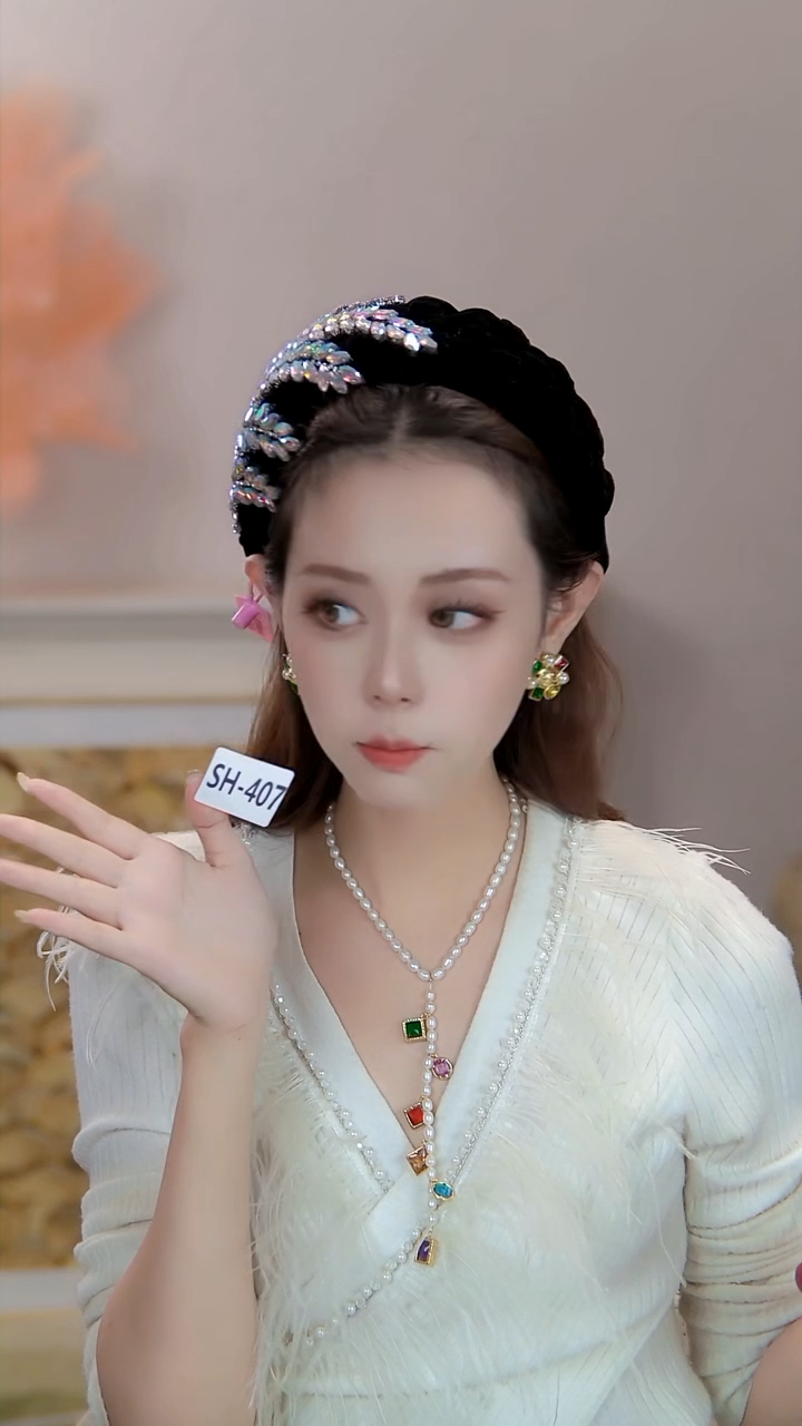 锌合金布艺日常百搭通勤款 SH-407