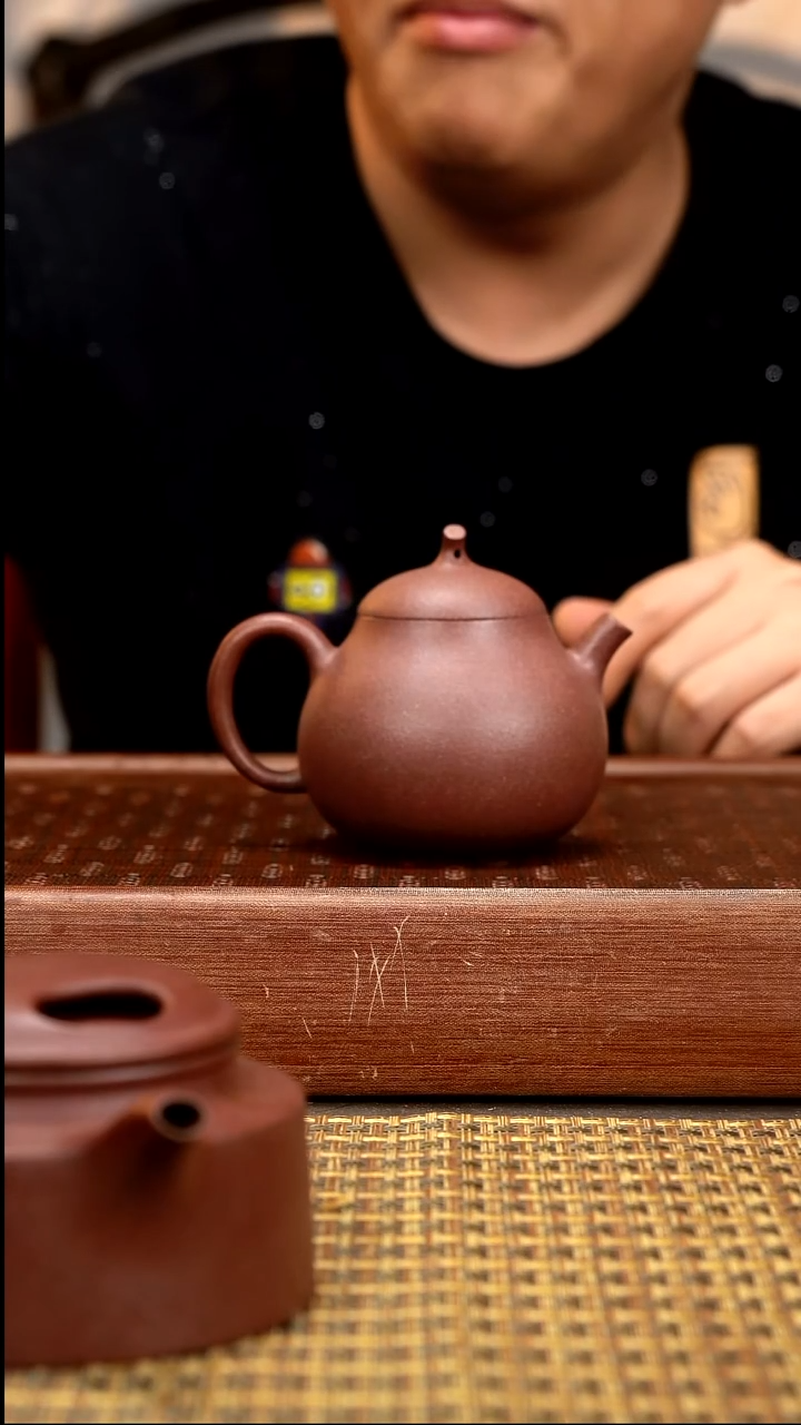 茶壶紫砂XL 满砂天青 茄瓜 