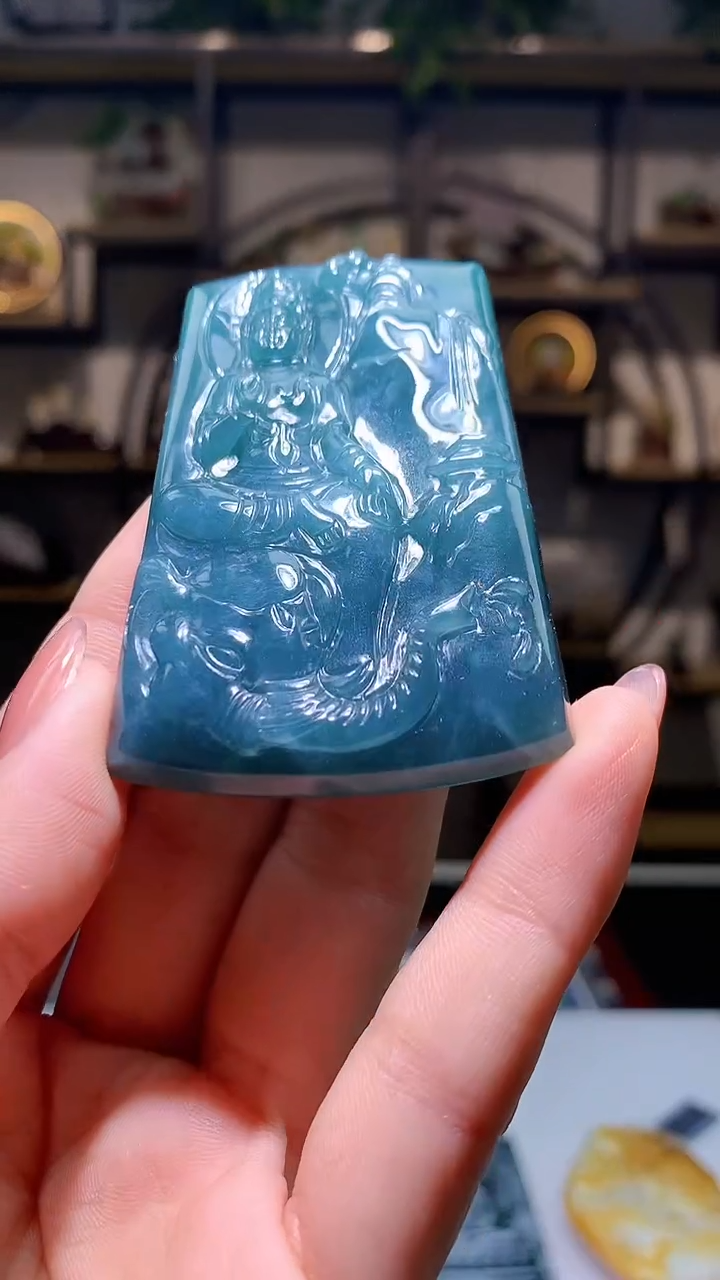 【闪购商品】定制翡翠未镶嵌1063hm-毛货挂件8