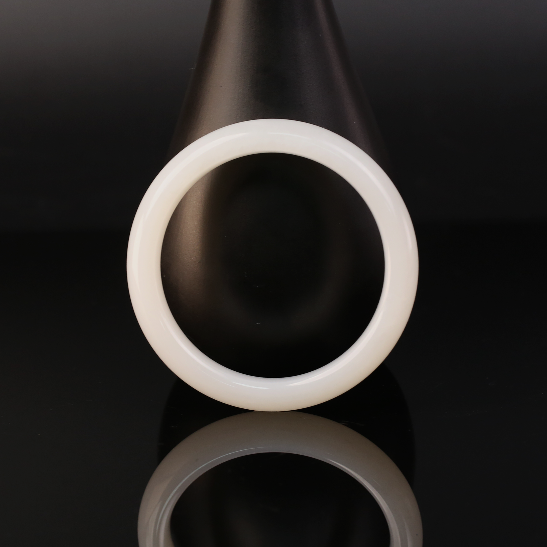 国玉天工白玉手镯 卡宽11mm  h105 多样性发货