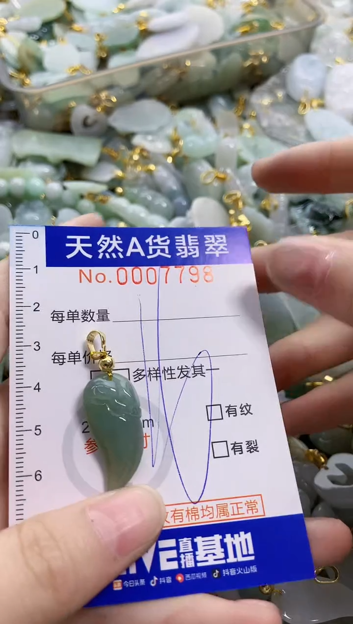 颈饰未镶嵌翡翠天然A货翡翠
