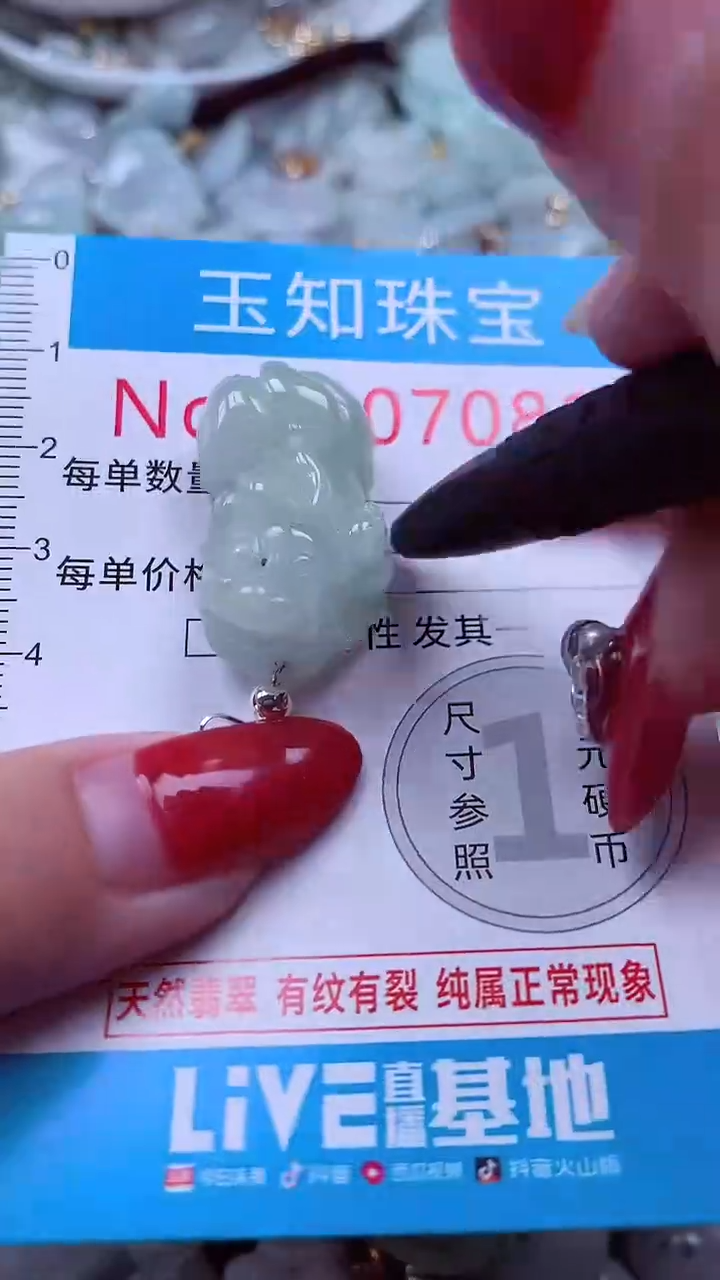 吊坠(不含链)未镶嵌翡翠7081