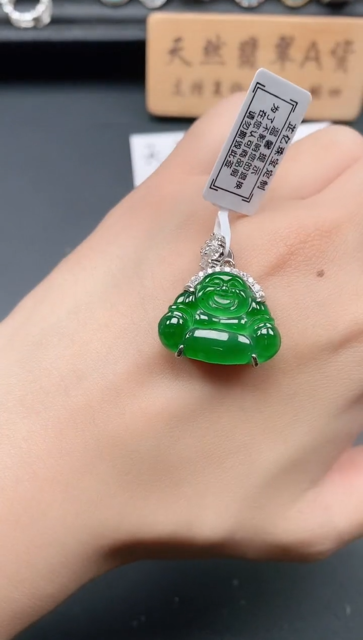 银S925镶嵌戒指翡翠111