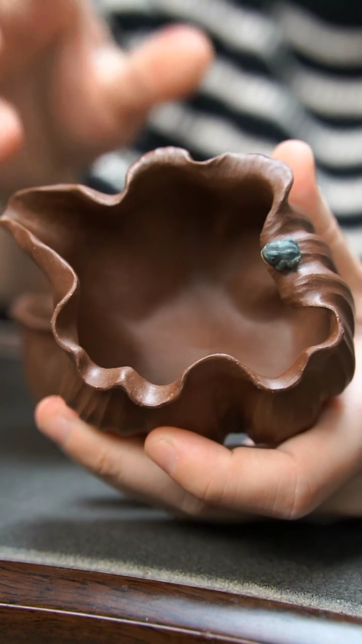 【闪购商品】紫砂茶壶紫泥荷叶公道