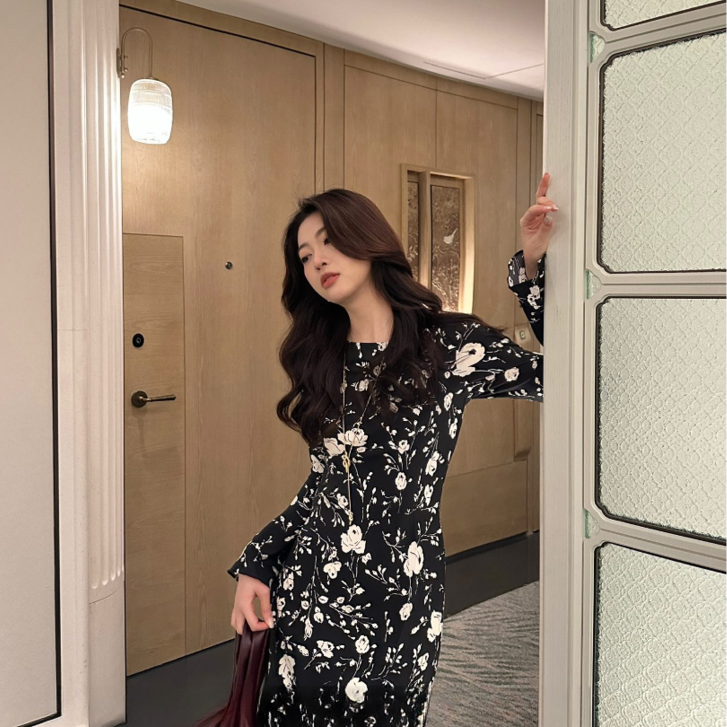 【AC私服专属】斜裁修身连衣裙-TOP10826