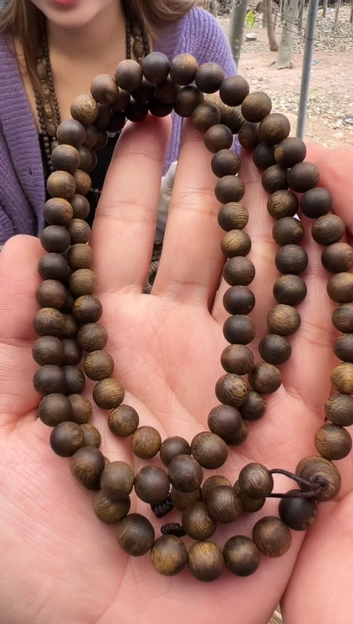 【闪购商品】沉香手串奇楠沉水多圈圆珠卡8-41克发一条收藏级