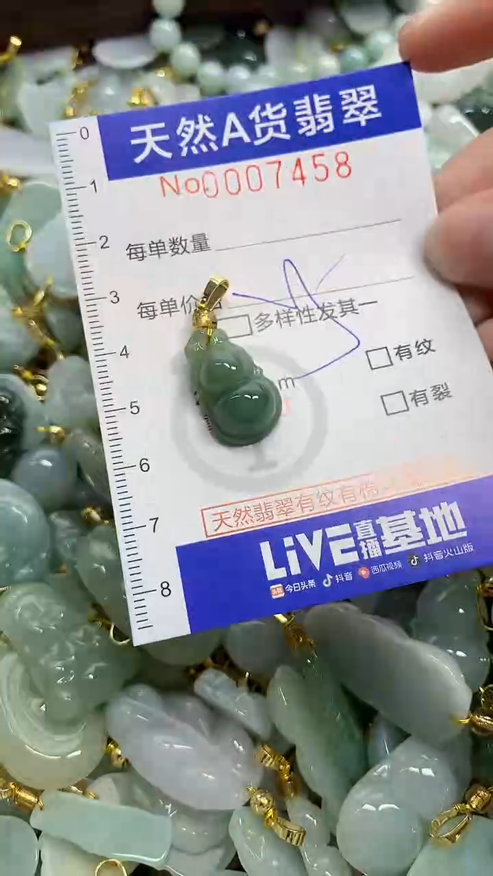 颈饰未镶嵌翡翠天然A货翡翠