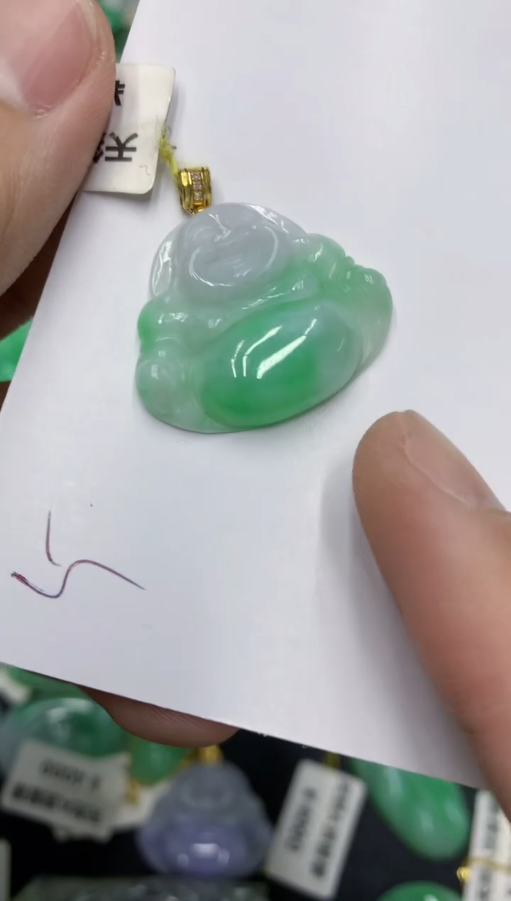 【闪购商品】翡翠颈饰18K金镶嵌号链接1111111