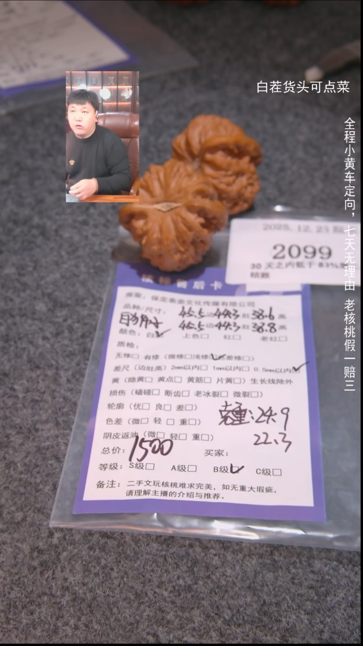 把件文玩核桃念*白狮子2099諘帝文化