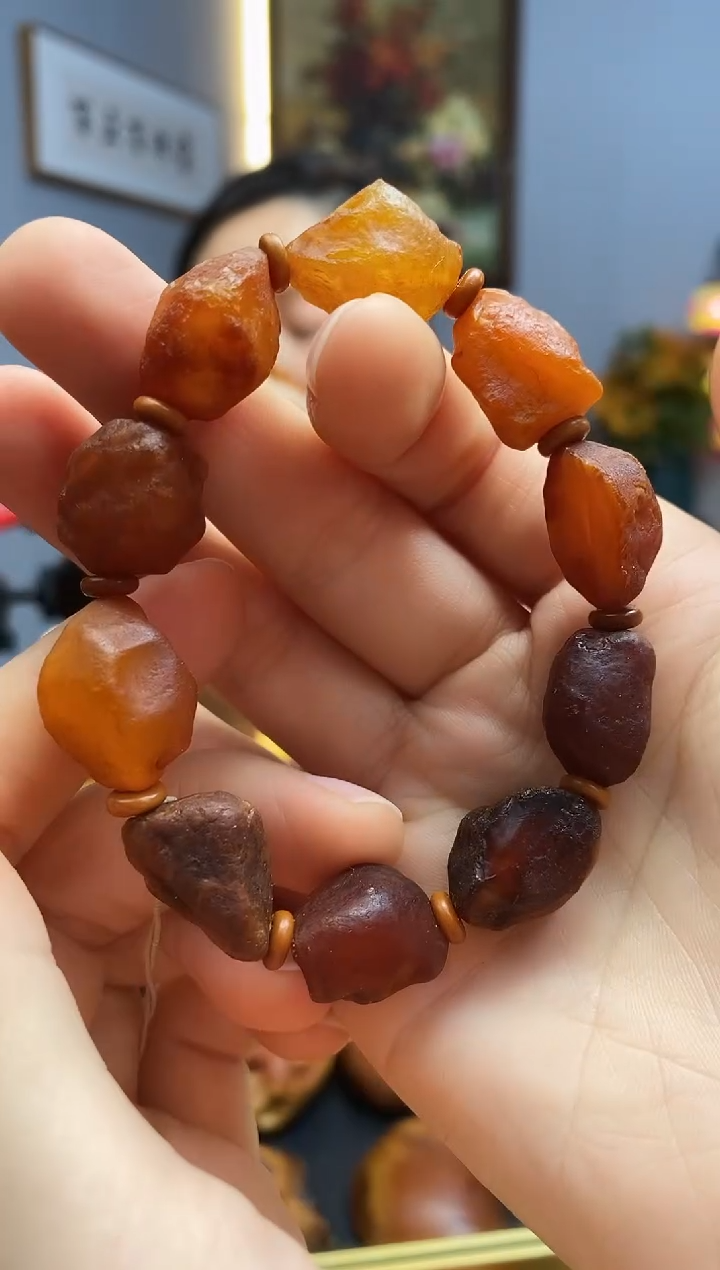 手链琥珀未镶嵌手串
