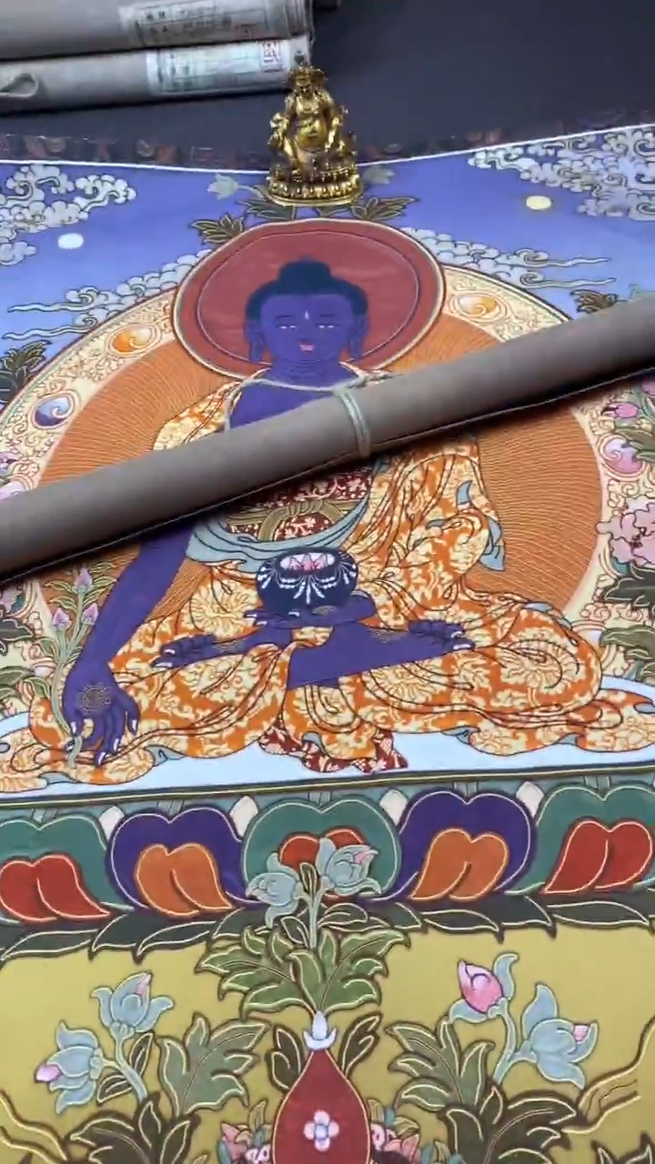 卷轴画王姬藏传唐卡艺术品