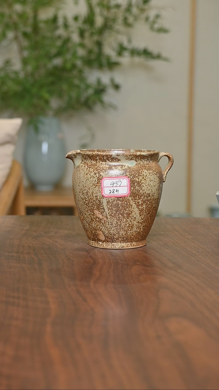 杯28#微瑕矿石釉朱家汝窑大公道320毫升