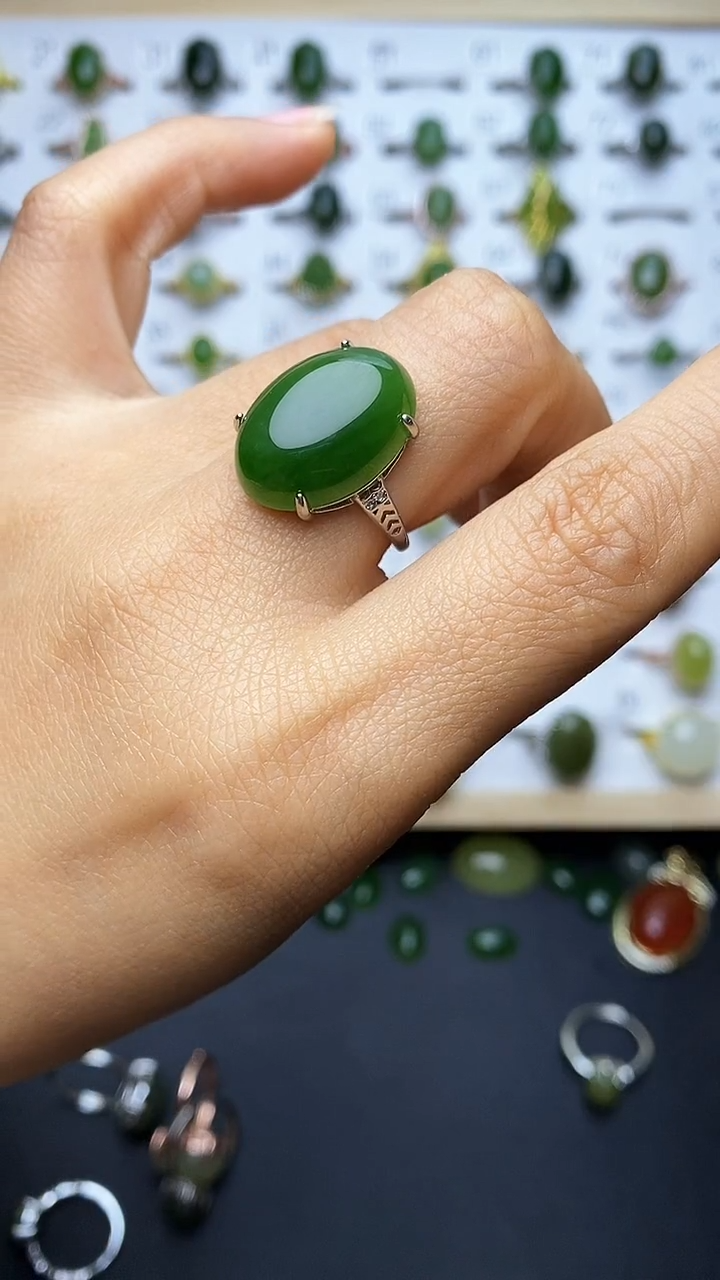 【闪购商品】和田玉戒指未镶嵌1