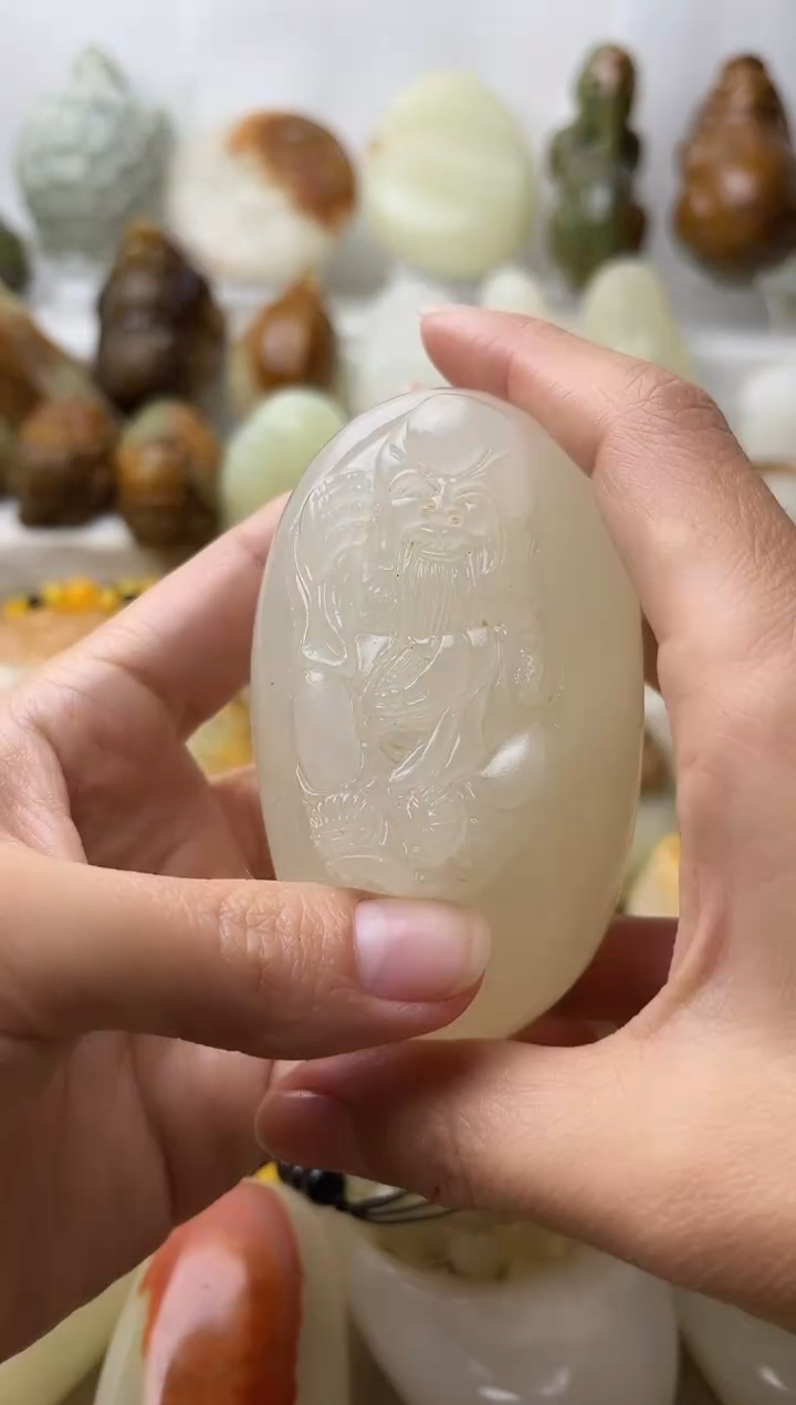 石材古青石棉纹正常不退换寿星