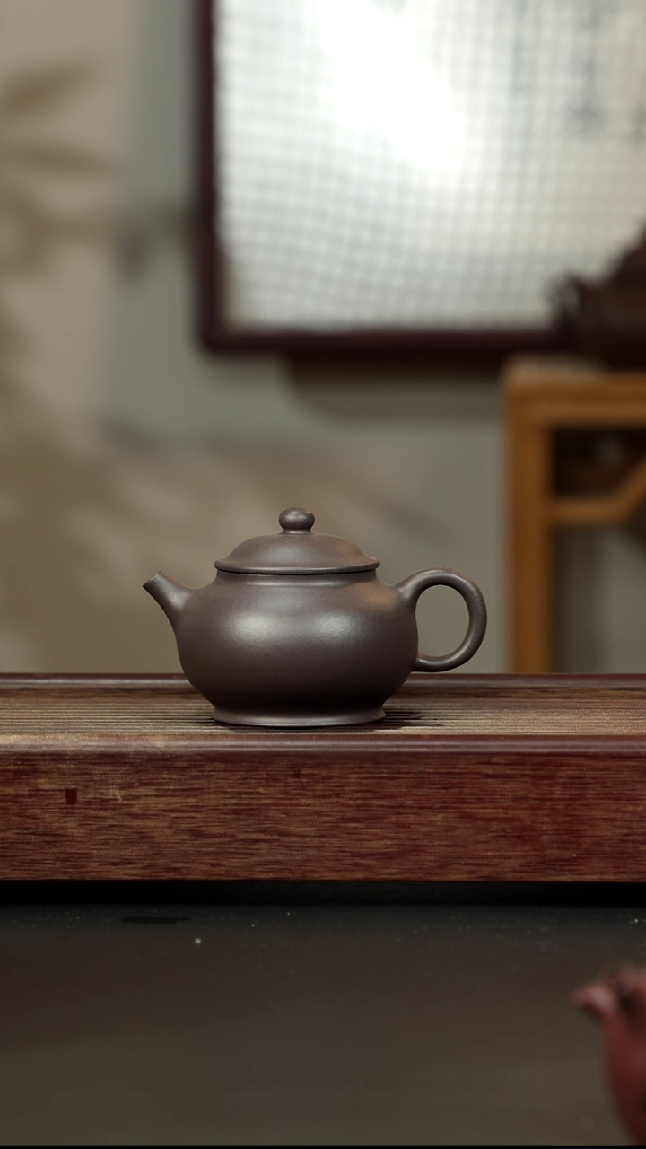 紫砂茶壶天青 潘壶