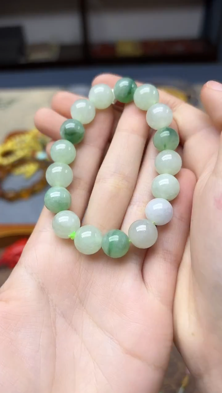 未镶嵌挂件翡翠翡翠手串11mmYD