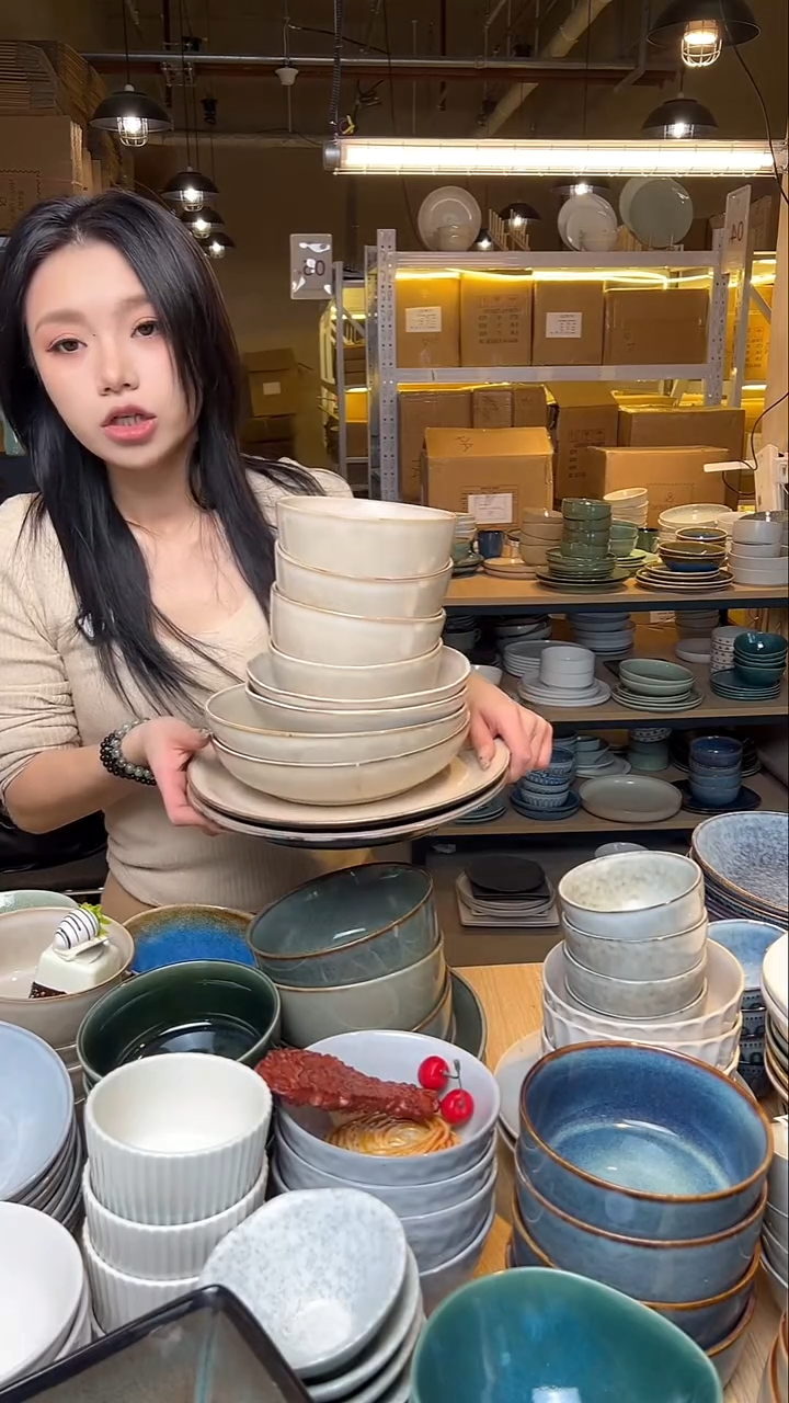 瓷122【瑕疵】外贸尾货窑变釉下彩