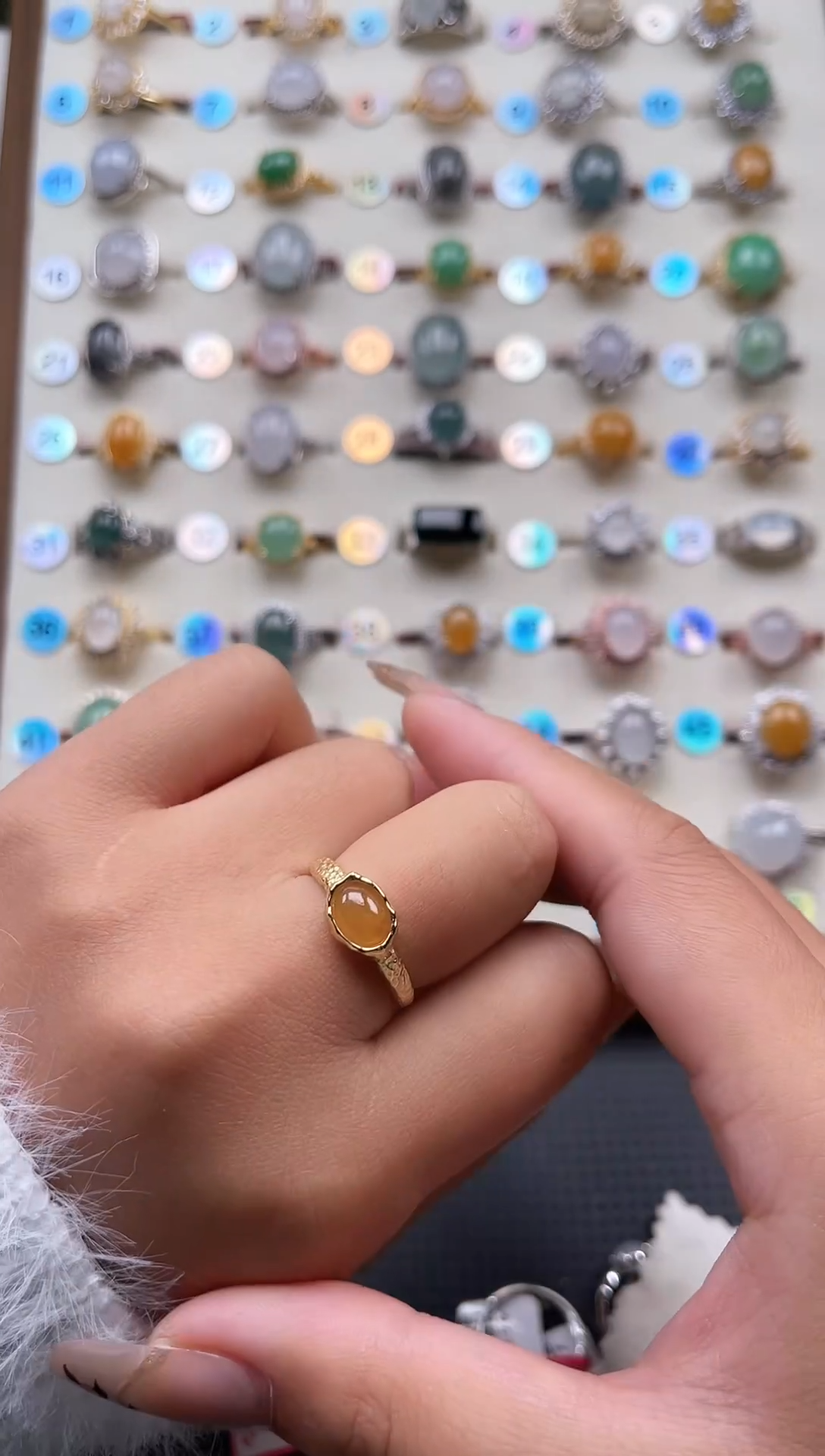 【闪购商品】翡翠戒指银S925镶嵌天然A货翡翠戒指