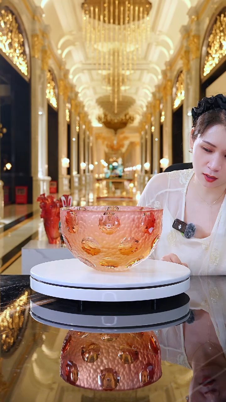 摆件AJ1011298艺术琉璃果碗