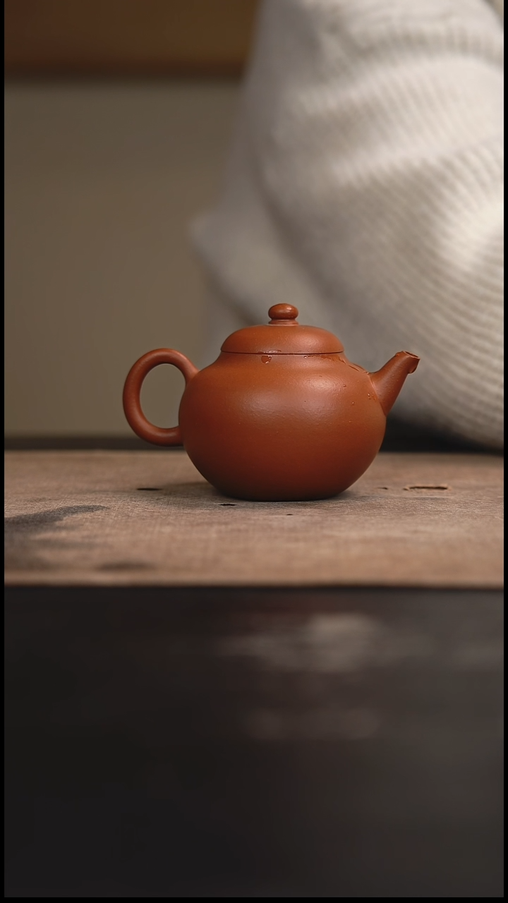 【闪购商品】紫砂茶壶宫灯壶红泥135cc