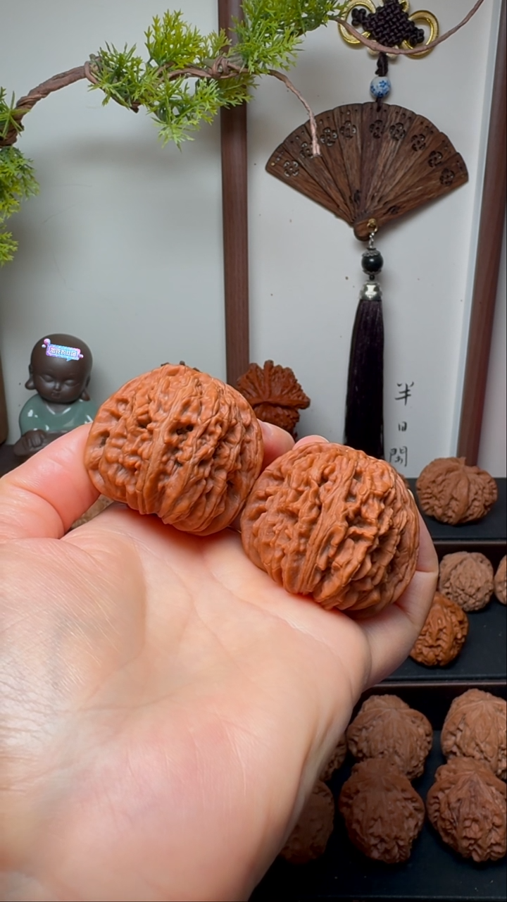 把件文玩核桃蓟县一代四座楼狮子头货头 边43