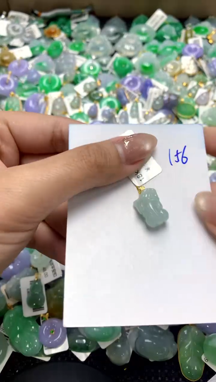 【闪购商品】翡翠颈饰18K金镶嵌1111111111111111