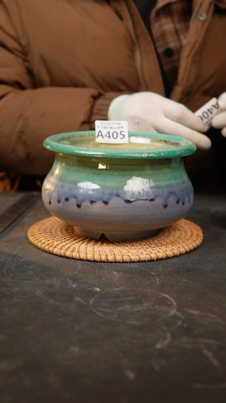 【闪购商品】瓷片405默认微瑕，泥泥手工花盆