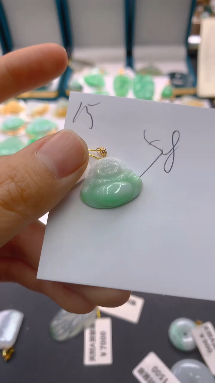 【闪购商品】翡翠颈饰18K金镶嵌1111111111