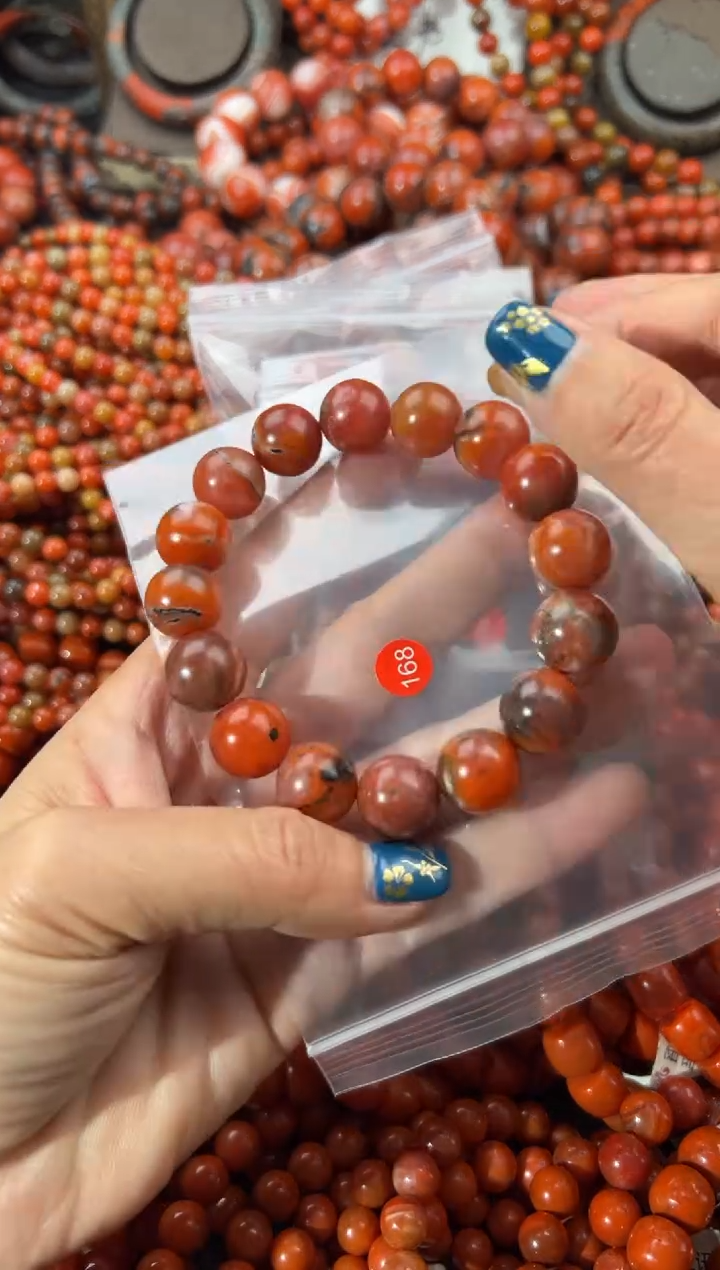 未镶嵌手串南红玛瑙13+