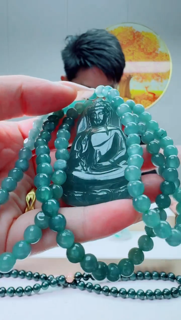 翡翠未镶嵌颈饰素衣多样性随机发其一