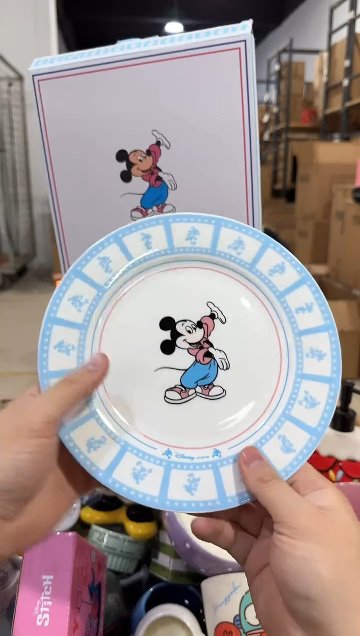 瓷片原盒米奇餐盘