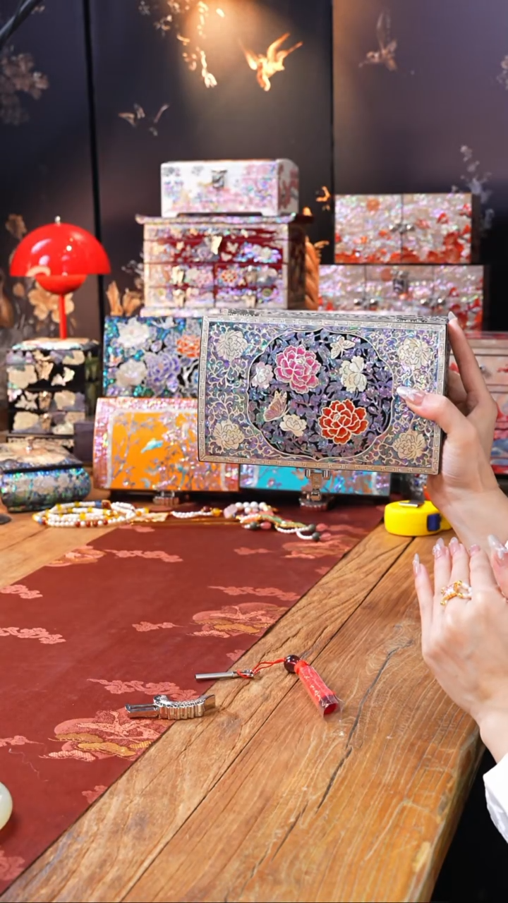 【闪购商品】瓷片核桃甄选非遗文化螺钿