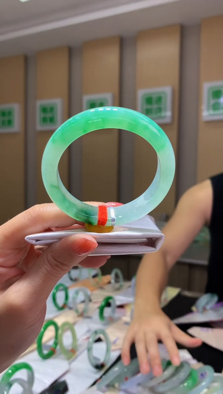 未镶嵌手镯翡翠-C101 圈口53.6 全款22万 定金2万