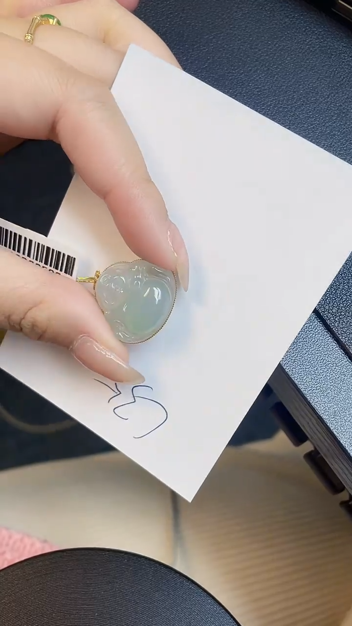 【闪购商品】翡翠颈饰18K金镶嵌00000000