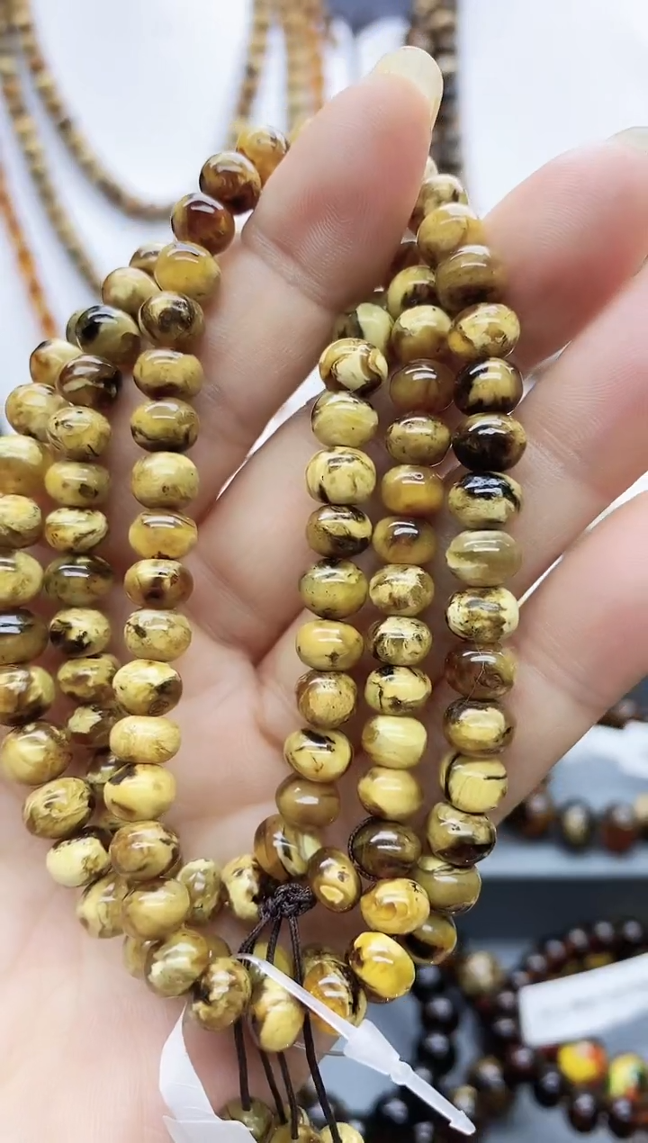 【闪购商品】琥珀颈饰未镶嵌7琥珀