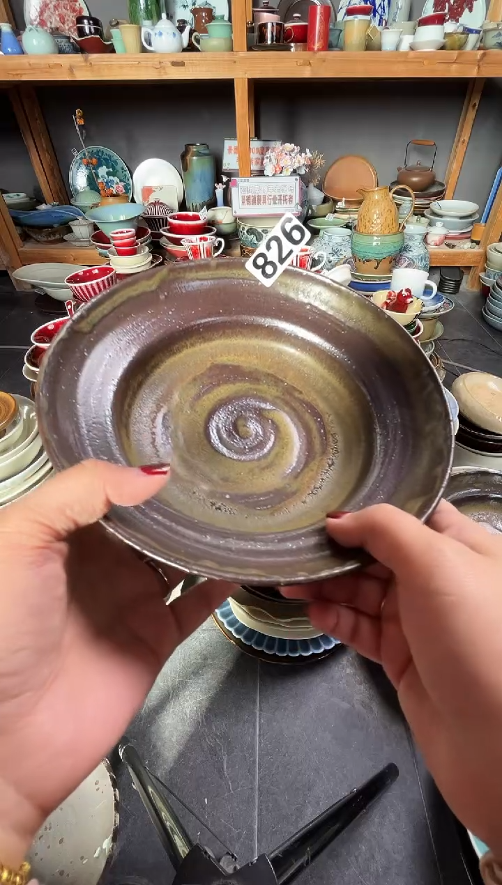 瓷片童*?826陶泥异型碟