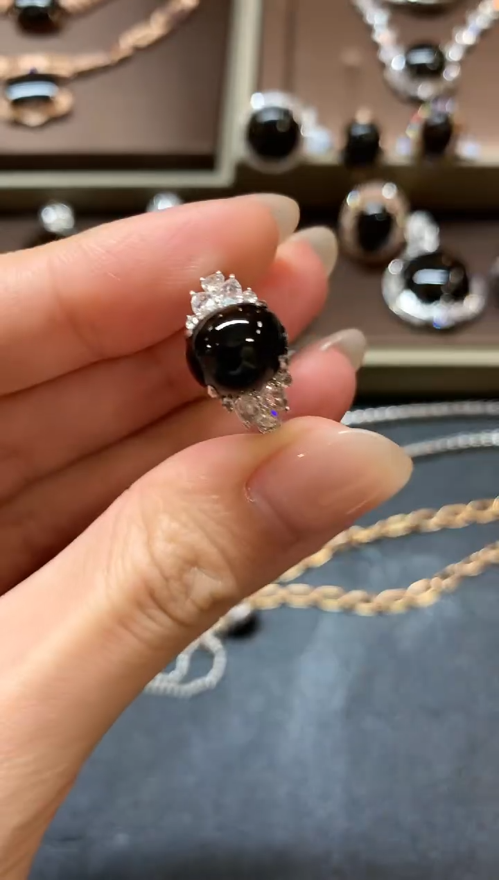 【闪购商品】翡翠戒指18K金镶嵌a39不退换