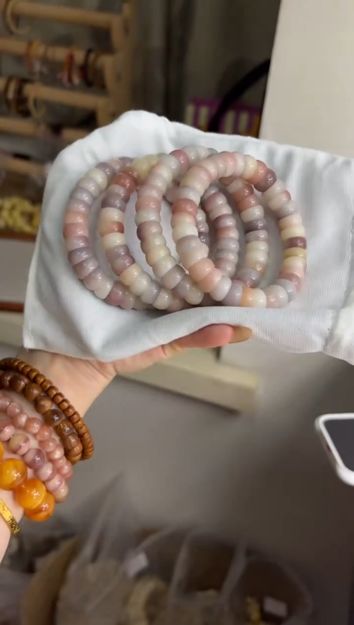 手串菩提根/象牙果沐h06紫美人玉化碗肠12mm手串