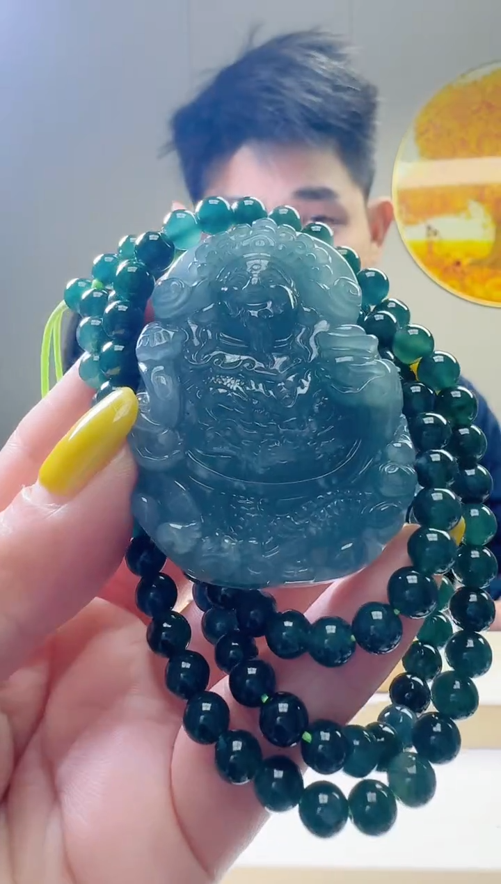 颈饰未镶嵌翡翠天然A货翡翠  多样性随机发其一       