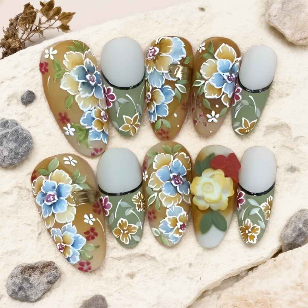 【直播专属】纯手工穿戴甲彩色