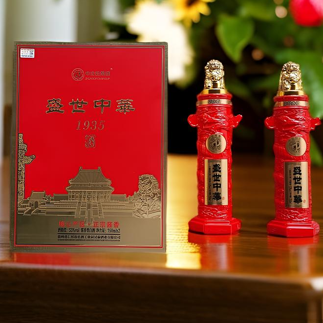 中企投集团盛世中华1935坤沙酱香白酒750毫升单瓶大容量53%Vol750