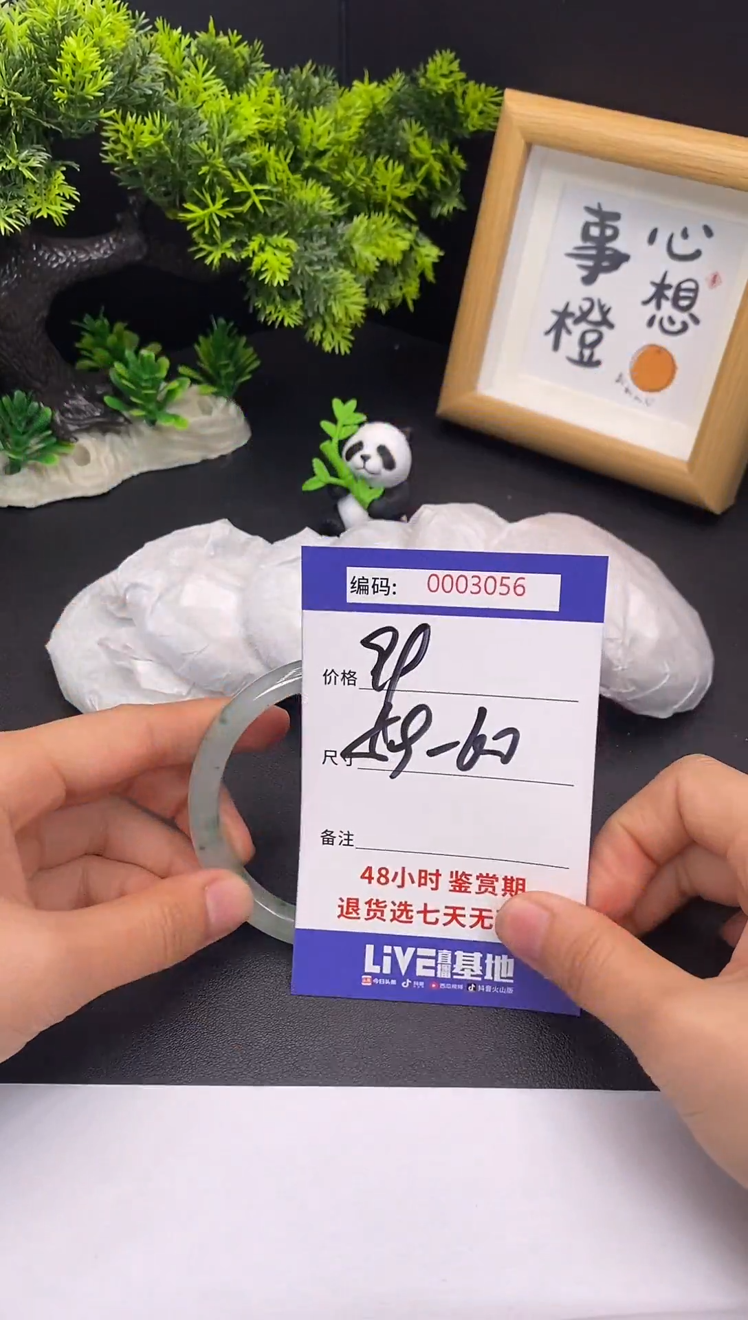 未镶嵌手镯翡翠0003056