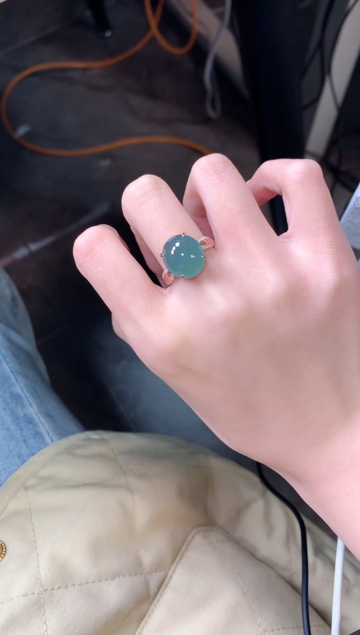 【闪购商品】翡翠戒指银S925镶嵌131313